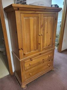lot 99 image: Solid Pine Cabinet