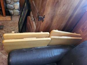 lot 169 image: Wood Folding Nesting Tables - 4-Piece Set (Lot of 4)