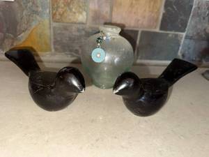 lot 319 image: Black Bird Bookends - Pair (2 Pieces)