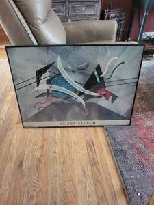 lot 6 image: Galina Etude II - Framed Abstract Art Print