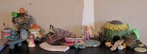 lot 216 image: G - Random Fairy Garden Decor - Assorted Figurines & Accessories