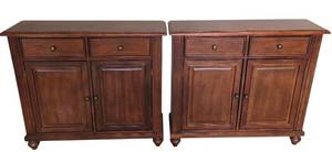 lot 10K image: O - Pair of Ballard Designs Exclusive Office Cabinets