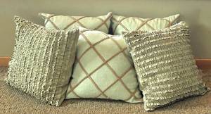 lot 31K image: LR - Sage Green 18-inch Pillow Covers with Forms - 5-Pack