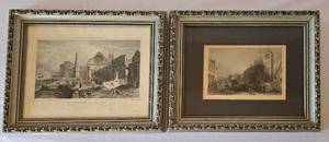 lot 221K image: LR - Framed 10 x 12 Prints - Pair