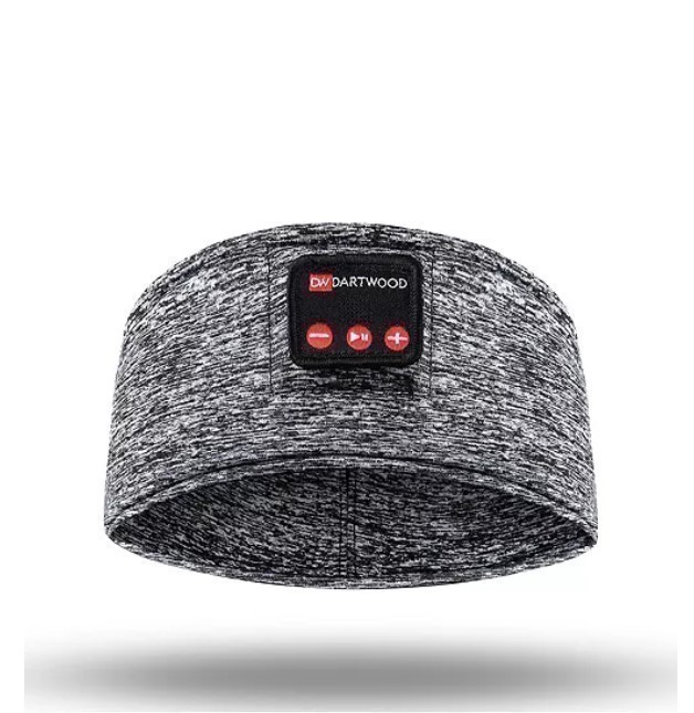 lot 909 image: Dartwood Sleep Headphones Headband with Bluetooth 5.0 - Sleep Mask with Bluetooth Headphones for Side Sleepers
