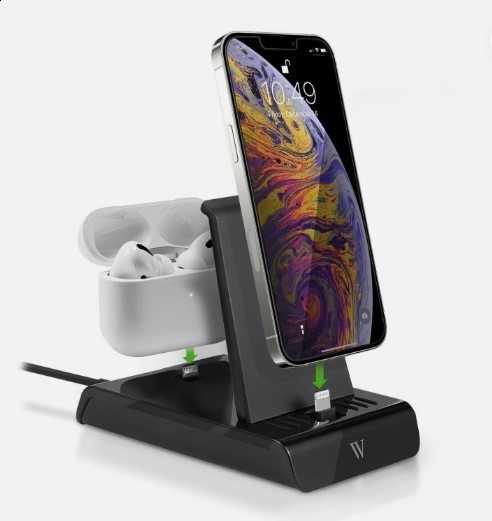 lot 708 image: Wasserstein 2-in-1 Charging Station Compatible wgoogle Pixel