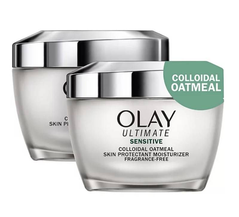 lot 396 image: NEW Olay Ultimate Soothing Face Moisturizer for Sensitive Skin, Fragrance-Free, 1.7 oz., 2 pk.