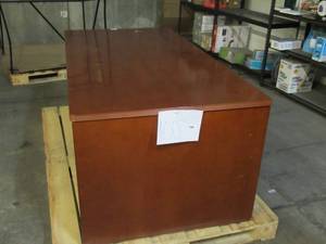 lot 100 image: USED Office Desk with 2 Left-Side Drawers