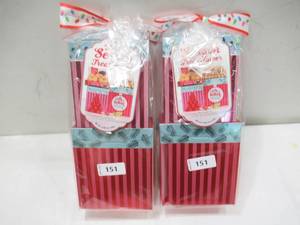 lot 151 image: NEW 2 Pack of Tis the Season Treat Towers - 6 Gourmet Food Gift Bundles