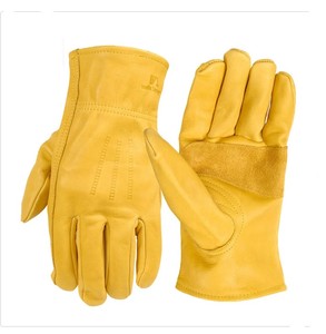lot 157 image: NEW Wells Lamont Mens Premium Leather Work Gloves, 3 Pairs