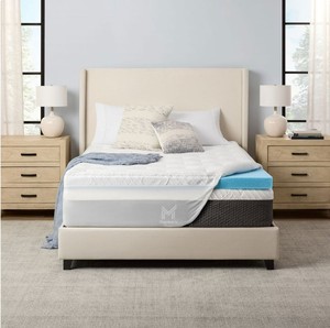 lot 202 image: NEW Members Mark Queen Sized 3 Inch Foam Mattress Topper