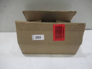 lot 203 image: NEW Tivendis Concrete Number 3 Medium Black with Mounting Screws