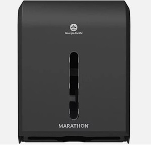 lot 208 image: NEW Marathon 6404123 Folded Paper Towel Dispenser, Smoke