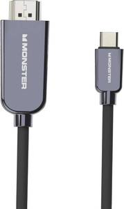 lot 220 image: NEW Monster USB Type-C Plug to 4K HDMI Plug Cable, 5.9FT VME40013
