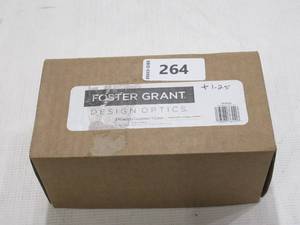 lot 264 image: Design Optics by Foster Grant Oversized Square Plastic Reading Glasses, 3-pack 1.25 Lens Power