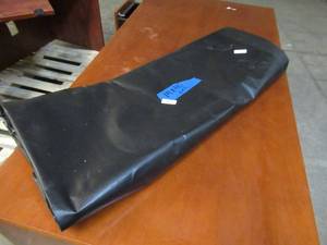 lot 324 image: NEW Vinyl Tarp - 14 x 40  Black  White Vinyl tarp - 7 oz. Lightweight Duty - MINOR DEFECTS