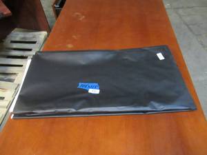 lot 332 image: NEW Vinyl Tarp - 10 x 11  Black  White Vinyl tarp - 7 oz. Midweight Duty