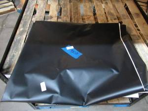 lot 380 image: NEW Vinyl Tarp - 9 x 10  Black  White Vinyl tarp - 7 oz. Lightweight Duty