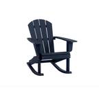 NEW Living Accents Faux Gray Wood Frame Modern Rocking Chair