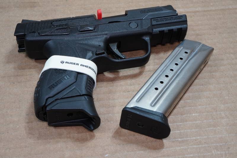 lot 1008 image: NEW Ruger American Compact 9mm Semi-Auto Pistol - 2 Magazines