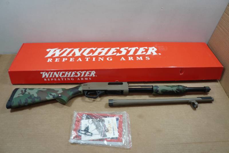 lot 4495 image: NEW Winchester SXP Defender 20 Gauge Pump-Action Shotgun - 18 Barrel