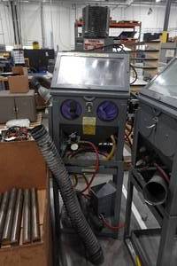lot 291 image: Trinco 2088 ST Tumble Blaster Sandblasting Cabinet with Stand