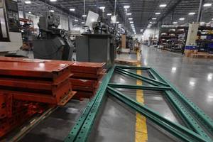 lot 9 image: Section of Pallet Racking - 14 Tall x 42 Deep