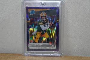 lot 7 image: 2020 Panini Optic Jordan Love Rookie Football Card