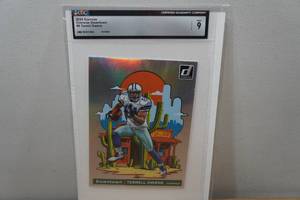 lot 19 image: 2024 Donruss Terrell Owens Downtown Box Topper Football Card - CGC 9