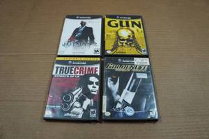 lot 35 image: 4 Nintendo GameCube Games - Hitman 2, Gun, True Crime & Goldeneye