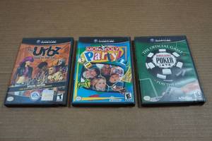 lot 36 image: 3 Nintendo GameCube Games - The Urbz, Monopoly Party, Poker