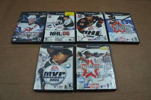 lot 41 image: 6 Nintendo GameCube Games - NHL, Baseball