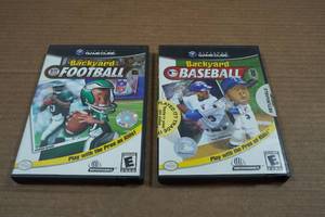 lot 43 image: 2 Nintendo GameCube Games - Backyard Football, Baseball