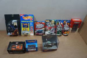 lot 149 image: Assorted Hot Wheels - Muscle Car, Harley Davidson, Motor Cycles, Cop Rods