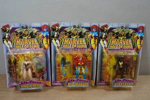 lot 161 image: Marvel Hall of Fame Action Figures - Shanna the She-Devil, Ms Marvel, Wolfsbane