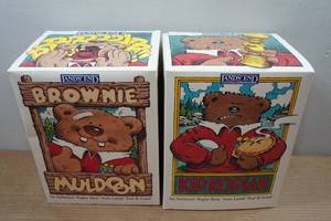 lot 214 image: 2 Lands End Rugby Bears - Brownie Muldoon & Kid Kodiak