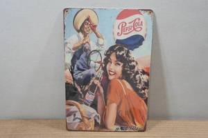 lot 224 image: Novelty Metal Sign - Pepsi-Cola