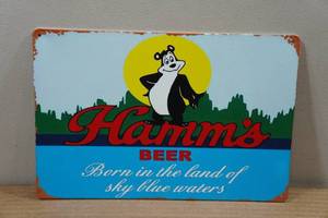 lot 226 image: Novelty Metal Sign - Hamms Beer