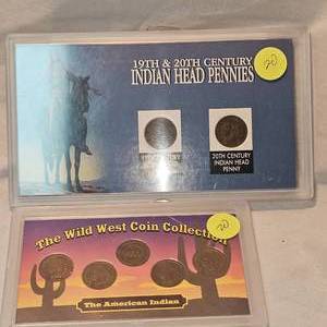 lot 20 image: Indian Head Penny Collection as Shown