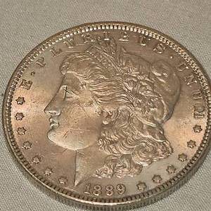 lot 36 image: 1889 Morgan Dollar $1, AU Plus