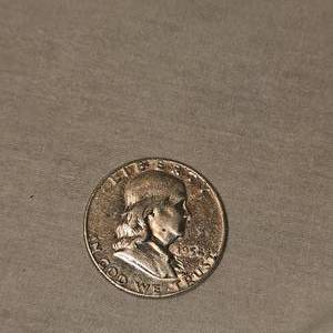 lot 3 image: 1954 Franklin Half 50c