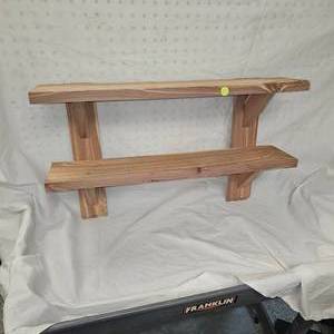 lot 53 image: Cedar 1 Thick Double Wall Shelf