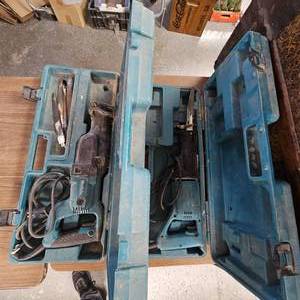lot 57 image: 2 Makita Sawzalls, in working order