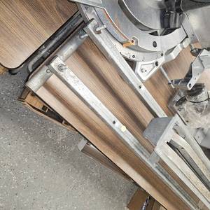 lot 61 image: 6 Foot Porable Miter box Saw Stand