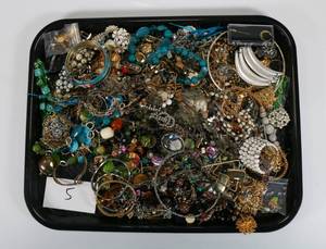 Large Costume Jewelry Lot - Bracelets, Earrings, Necklaces