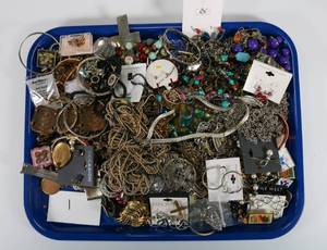 Large Costume Jewelry Lot - Bracelets, Earrings, Necklaces