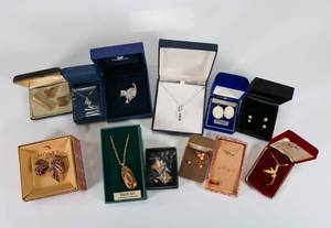 lot 55 image: Lot of Vintage Jewelry Various Styles and Brands (Swarovski, Monet, J. Rose and more)