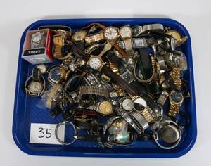 lot 35 image: Large Lot of VintageMiscellaneous Watches