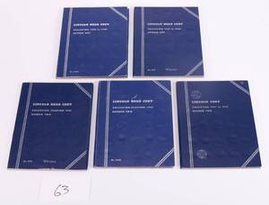 lot 63 image: Vintage Wheat Penny Lot 1909-1974 Lincoln Cents