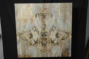 lot 199 image: Chandelier Wall Art Canvas Print - 30 x 30 Inches